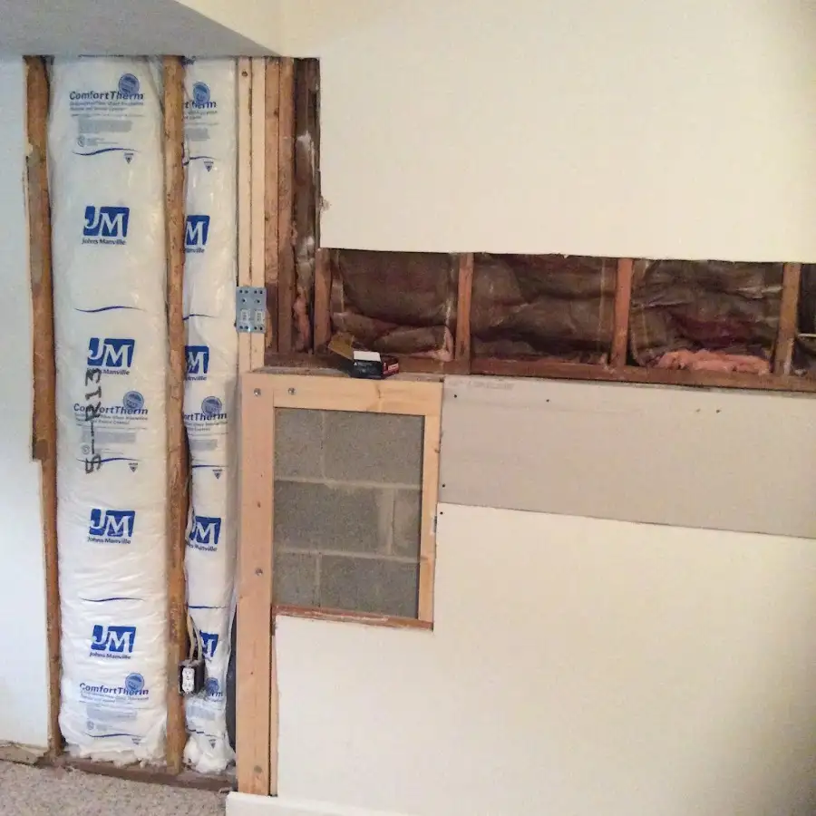 Wall insulation replacement during Contents Cleaning & Restoration in Massac